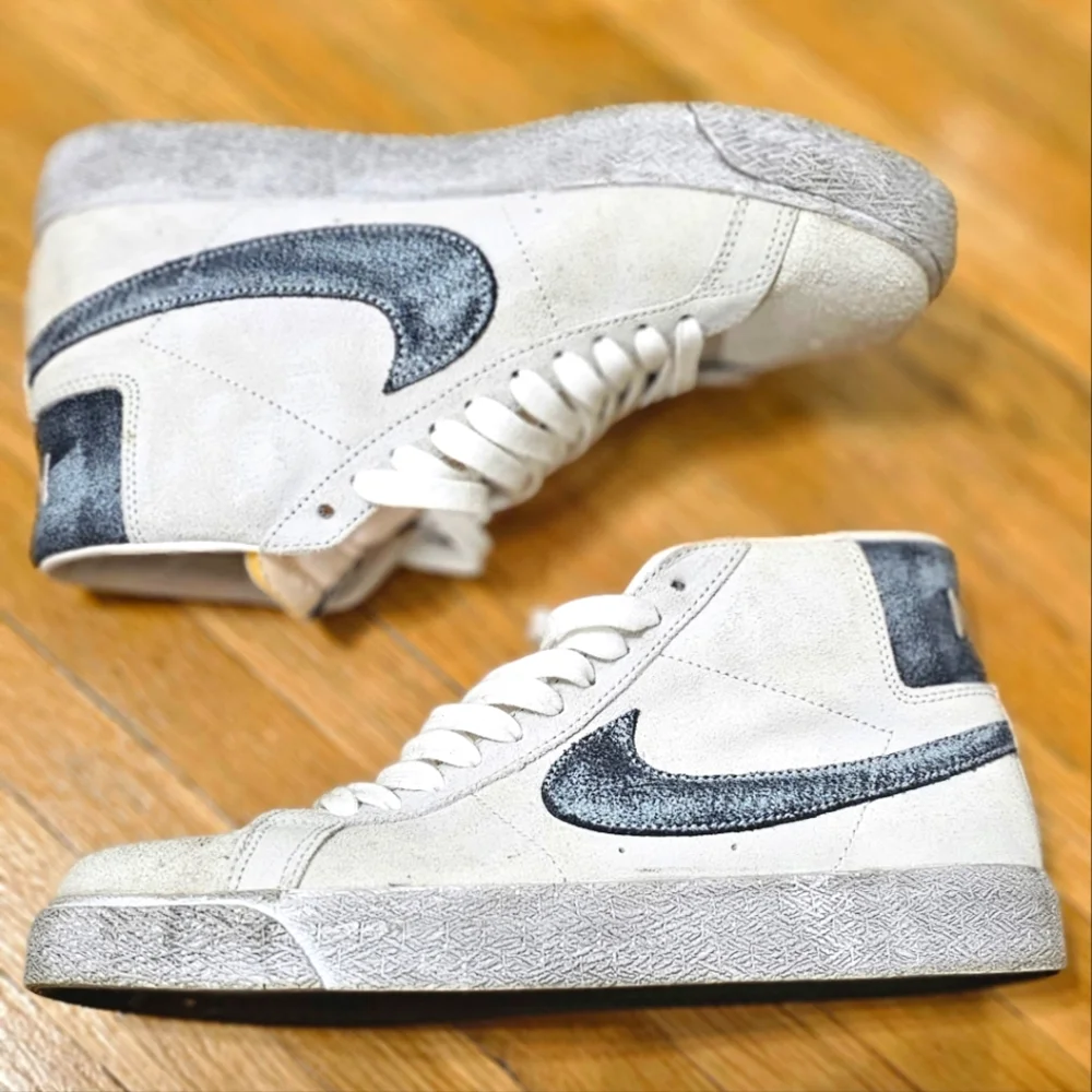 Nike SB Zoom Blazer Mid Premium Grey fog - Picture 1 of 7